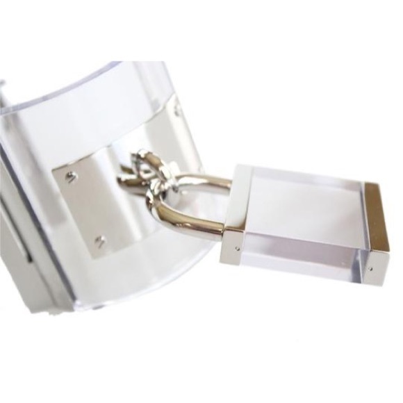 EUC MICHEAL KORS Runway Lucite Padlock Cuff - Picture 2 of 6